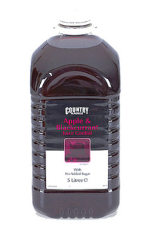 133184 SAV. Country Range Apple and Blackcurrant Squash 5LTR