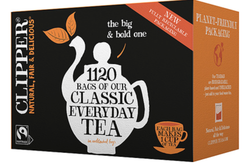 135182 SAV. Clipper Fairtrade Everyday Tea Bags 1x1120 SGL