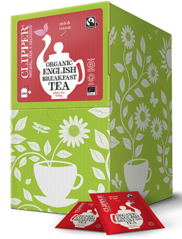 143120 SAV. Clipper Organic Fairtrade English Breakfast Tea x250 SGL