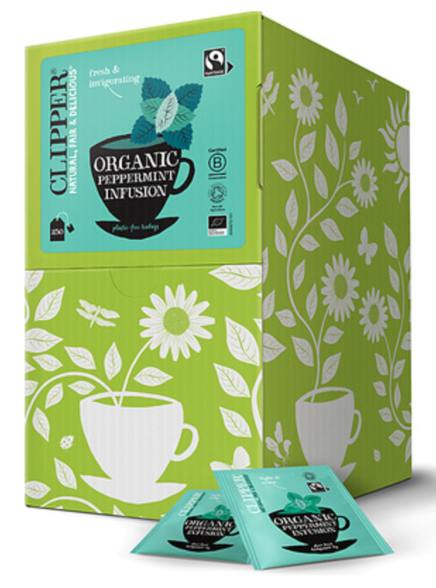 143123 SAV. Clipper Organic Fairtrade Organic Infusion Peppermint x250 SGL