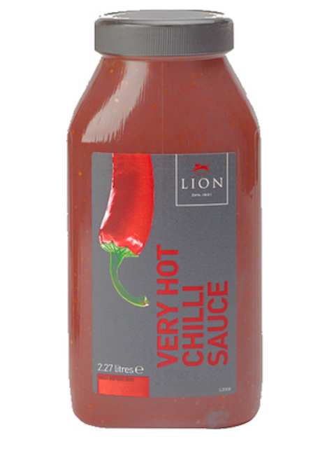 111481 SAV. Lion Very Hot Chilli Sauce 2.27LTR