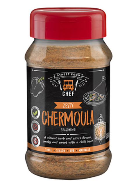 114375 SAV. Essential Cuisine Street Food Zesty Chermoula Style Seasoning 260G