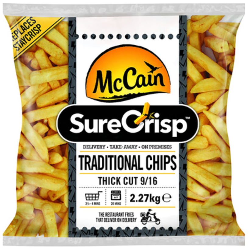 316694 SAV. McCain Surecrisp Traditional Chips 9/16 4x2.27kg