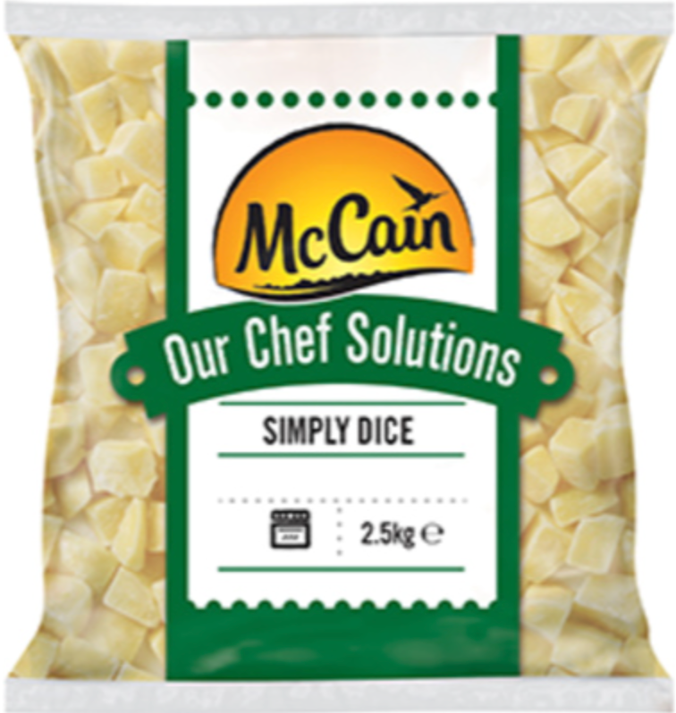 318152 SAV. McCain Simply Diced Potatoes 2.5kg