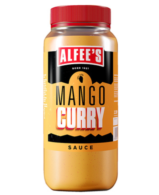 129178 SAV. Alfee's Sweet Mango Curry Sauce 2.25LTR
