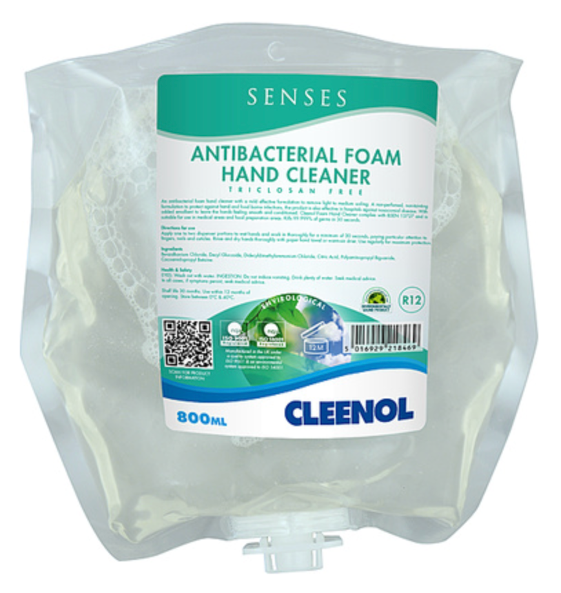 609256 SAV. Senses Antibacterial Foam Hand Soap 800ml