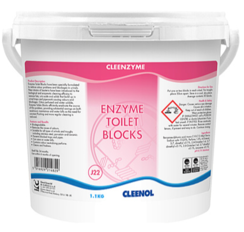 609265 SAV. Cleenol Cleenzyme Toilet Blocks 1.1kg