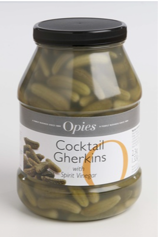 118850 SAV. Opies Cocktail Gherkins in Malt Vinegar 2.3kg