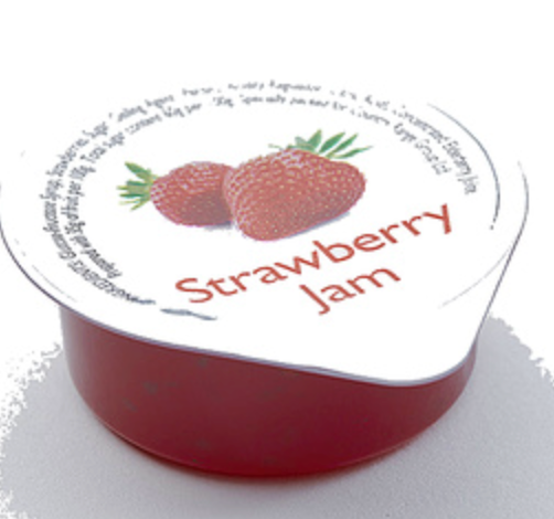127253 SAV. Country Range Strawberry Jam Portions 100x20g