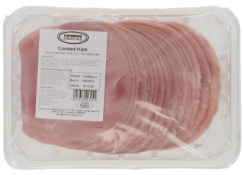 272146 SAV. Catering Essentials Sliced Cooked Ham 500g