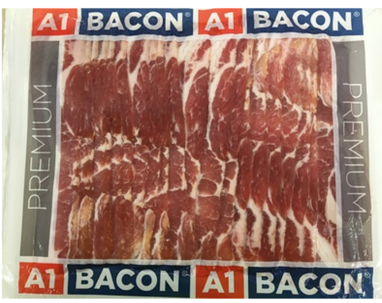 218722 SAV. A1 Bacon Smoked Rindless Streaky Bacon 2.27kg