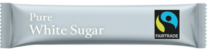 136118 SAV. Country Range Fairtrade White Sugar Sticks x1000