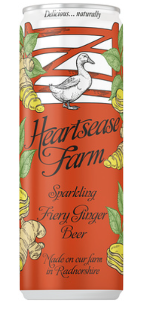 133411 SAV. Heartsease Farm Sparkling Fiery Ginger Beer 330ml Cans 12 x 330ML