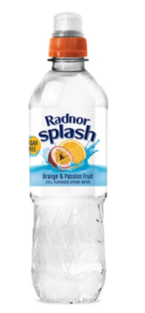 137188 SAV. Radnor Splash Orange & Passion Fruit Sugar Free Flavoured Water 500ml 24 x 500ML