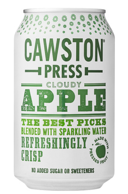 153532 SAV. Cawston Press Sparkling Cloudy Apple 24 x 330ML
