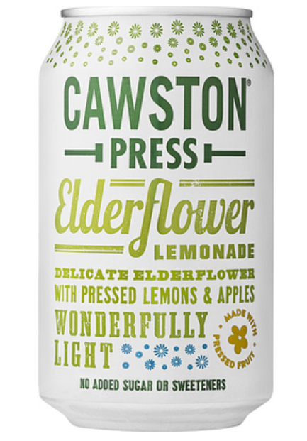 153538 SAV. Cawston Press Sparkling Elderflower Lemonade 24 x 330ML