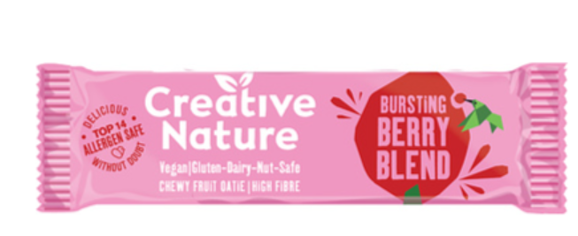 113342 SAV. Creative Nature Berry Blend Fruit Oatie Bar 20 x 38G