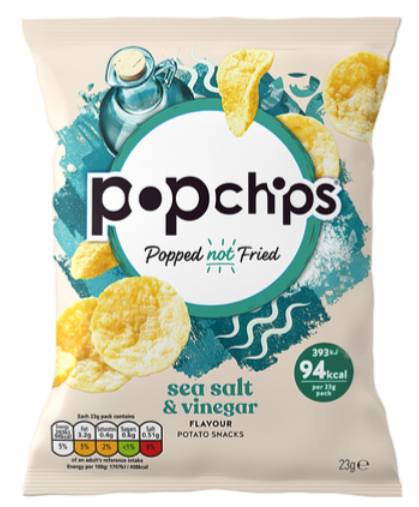 111883 SAV. Popchips Sea Salt and Vinegar 1 x 24PCS