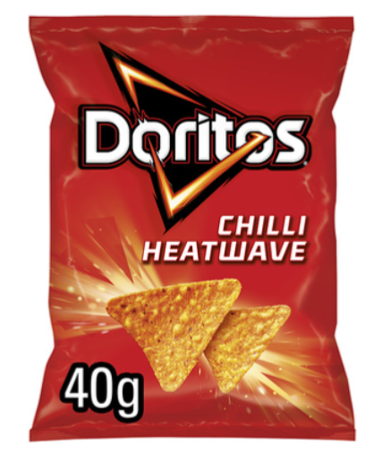 112669 SAV. Doritos Chilli Heatwave Tortilla Chips Crisps 32 x 40G