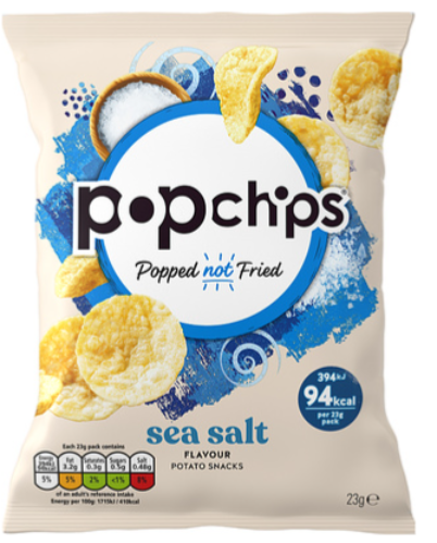 116488 SAV. Popchips Sea Salt 1 x 24PCS