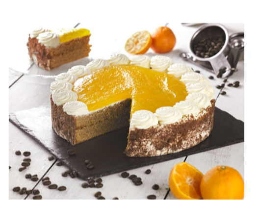 310114 SAV. Mademoiselle Desserts Coffee and Mandarin Gateau 18PTN