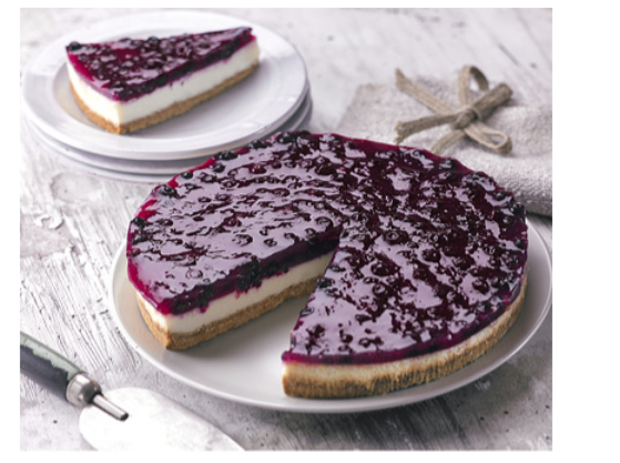 316127 SAV. Mademoiselle Desserts Blackcurrant Cheesecake Uncut 1PCS