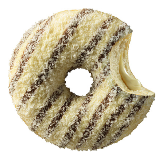 300158 SAV. Donut Worry Be Happy Coconutti Donut 1 x 12SGL