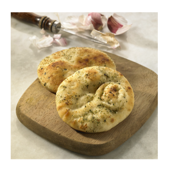 381172 SAV. Central Foods Garlic and Coriander Mini Naan Breads 80 x 35G