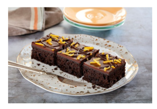 316391 SAV. Handmade Cake Company Vegan Chocolate And Orange Tray Cake 1 x 18PTN