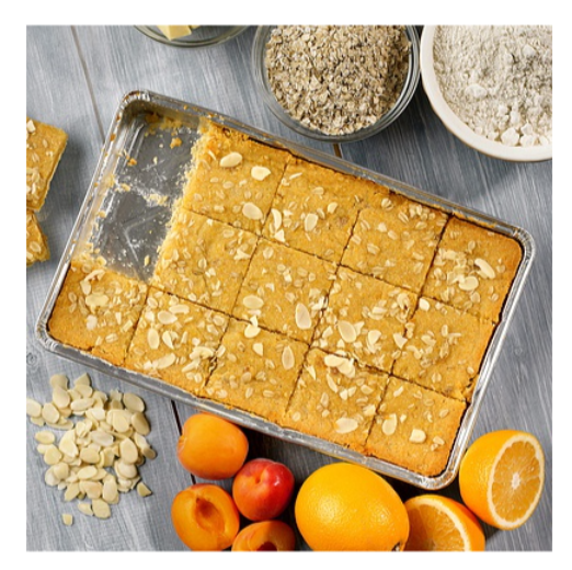 319463 SAV. Handmade Cake Company Vegan Apricot Orange and Almond Slice 1 x 15PTN