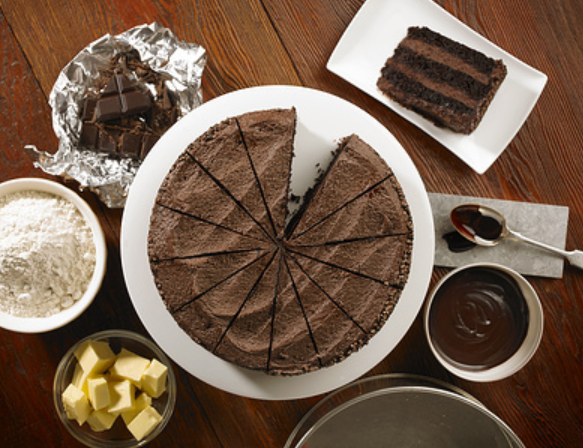 316542 SAV. Handmade Cake Company Vegan Belgian Chocolate Cake (Pre-Sliced) 1 x 14PTN