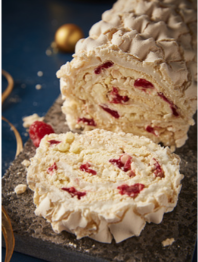 318534 SAV. Central Foods Raspberry and White Chocolate Roulade 2 x 10PTN