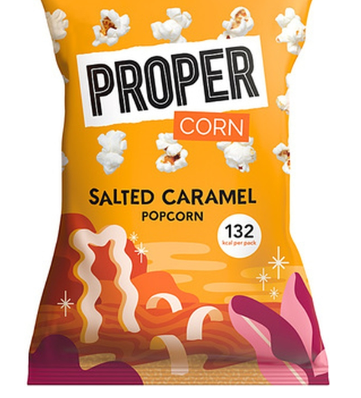 112053 SAV Proper Corn Salted Caramel Popcorn 28g (24 Pack)