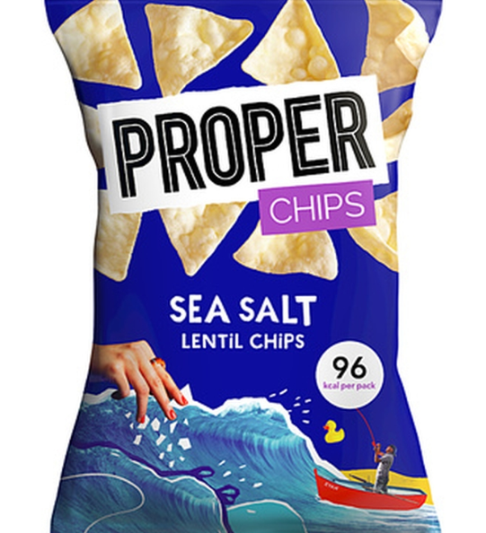 124000 SAV Proper Chips Sea Salt Lentil Chips 20g (24 Pack)