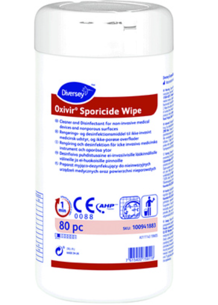 602093 SAV Oxivir Sporicide Disinfectant Wipes (1x80 Sheets)