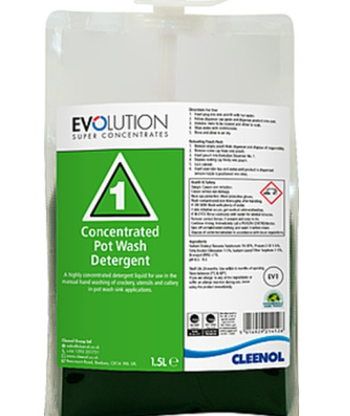 609258 SAV Evolution EV1 Potwash Detergent 1.5ltr