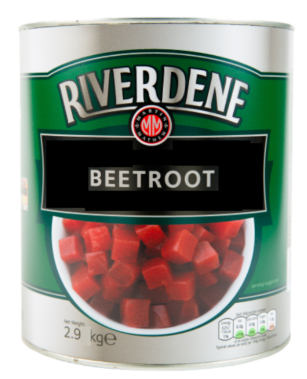 106059 SAV. Riverdene Diced Beetroot in Water 2.9KG