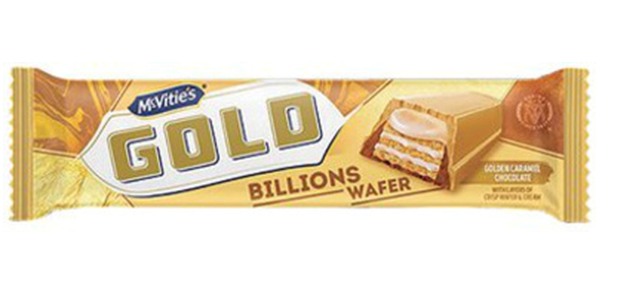 197636 SAV Mcvities Gold Billions Wafer Bar 39.5g (24 Pack)