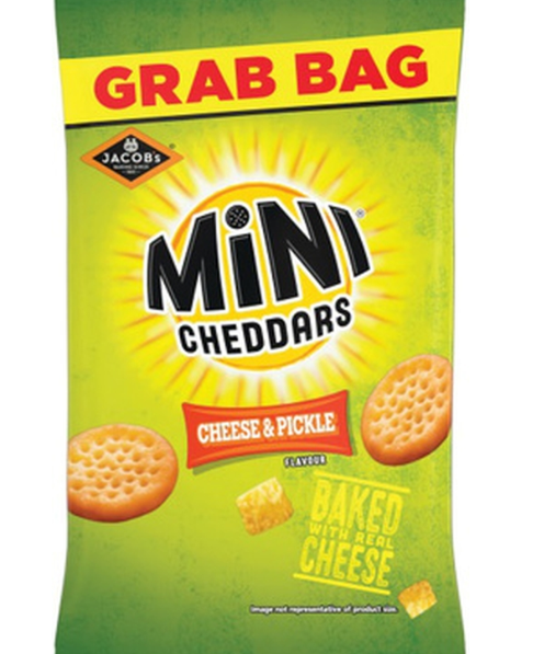198751 SAV Jacobs Mini Cheddars Cheese and Pickle 45g (30 Pack)