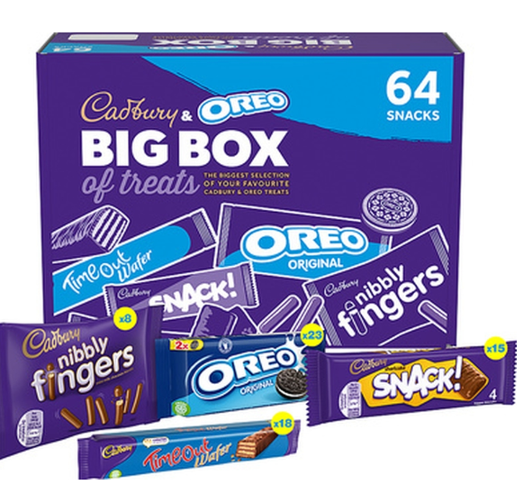 186660 SAV Cadbury Cadbury Oreo Big Biscuit Box (64 Pack)