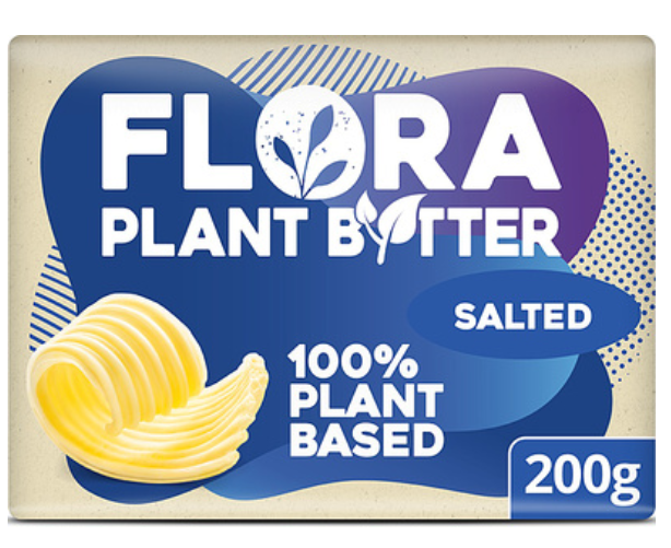 280874 SAV Chilled Flora Salted Plant Based Butter 200g (24 Pack)