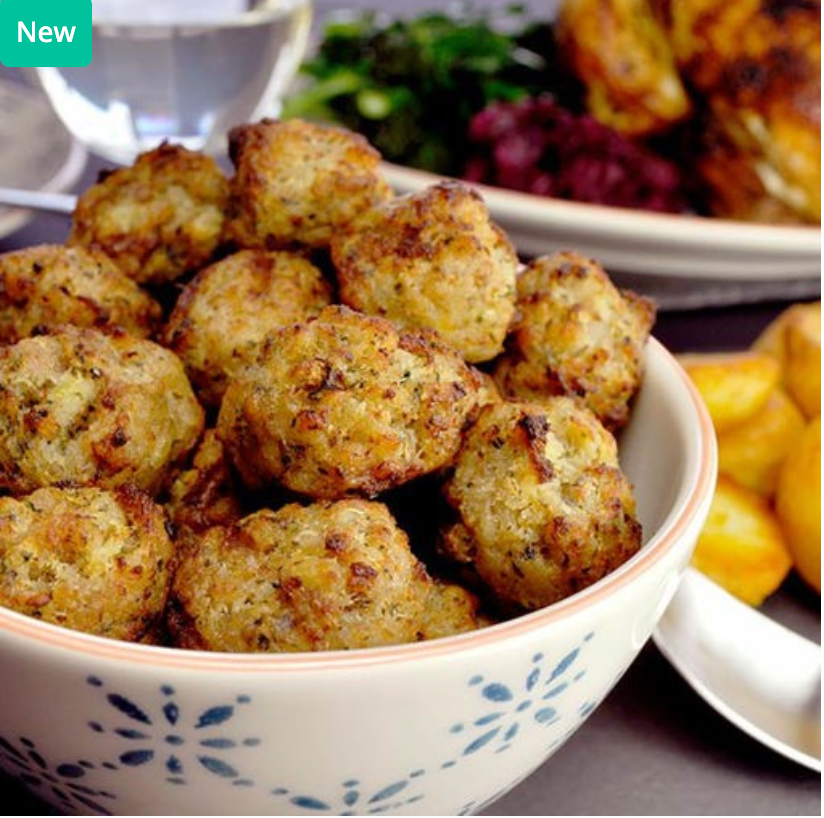 366078 SAV. Frozen Blakeman Pork, Sage and Onion Stuffing Balls 2.5kg