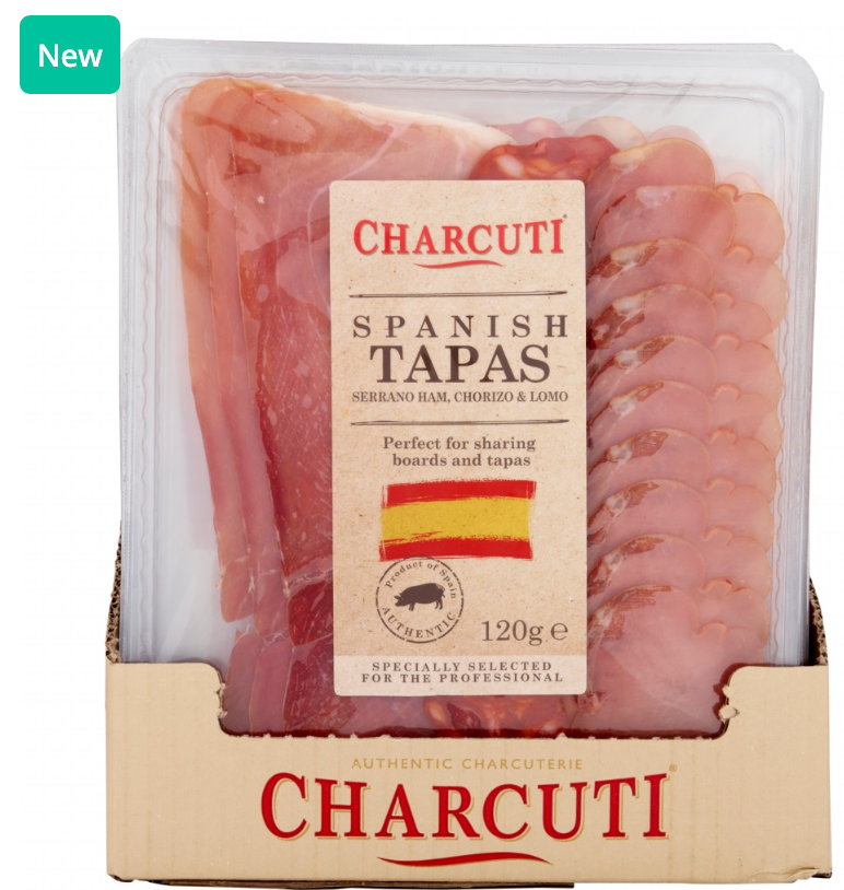 215506 SAV. Chilled Charcuti Spanish Tapas Mixed Meats Charcui 8 x 120g
