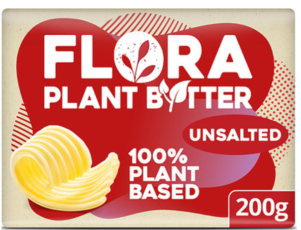 280876 SAV Chilled Flora Unsalted Plant Butter 200g (24 Pack)