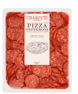 266010 SAV Chilled Charcuti Sliced Pepperoni 1kg