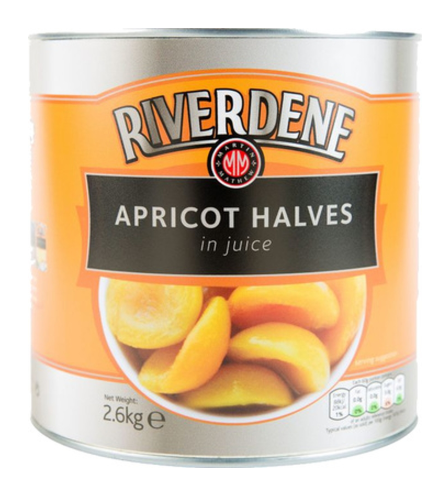 102055 SAV Riverdene Apricot Halves in Juice 2.5kg