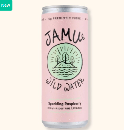 SAV. Jamu Natural Sparkling Raspberry 250ml (12 Pack)