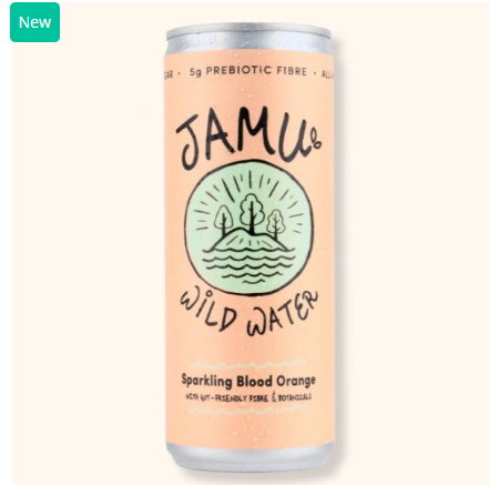 SAV. Jamu Natural Sparkling Blood Orange Cans 250ml (12 Pack)