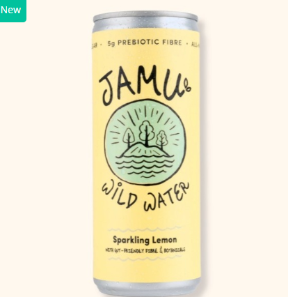 SAV. Jamu Natural Sparkling Lemon Cans 250ml (12 Pack)