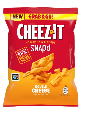 SAV. Cheez-It Snap'd Double Cheese Crisps 40g (20 Pack)